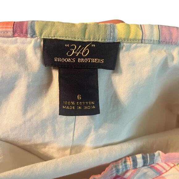 Brooks Brothers 346 Plaid Patchwork Skirt Size Large - Picture 3 of 3